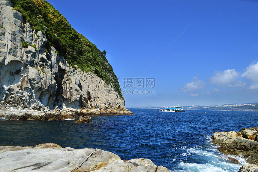 韩国济州岛大海海岛自然风光图片