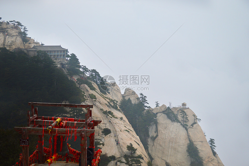 陕西西岳华山自然风光图片