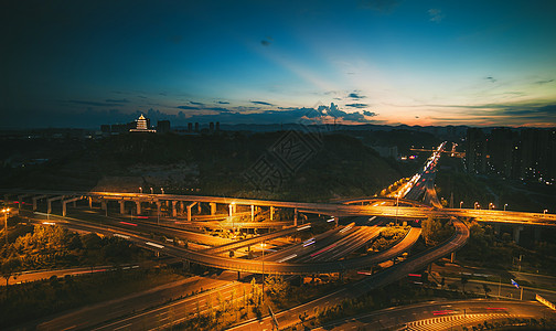 天堂堡立交夜景图片