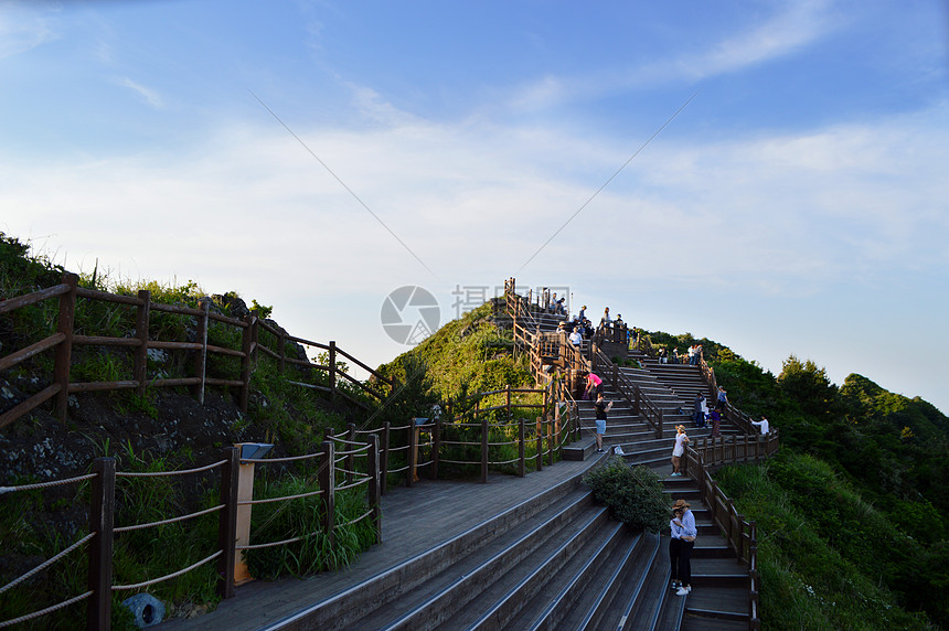 韩国济州岛城山日出峰观景台图片