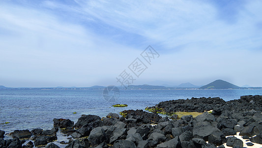 韩国济州岛牛岛海边大海唯美风景照背景