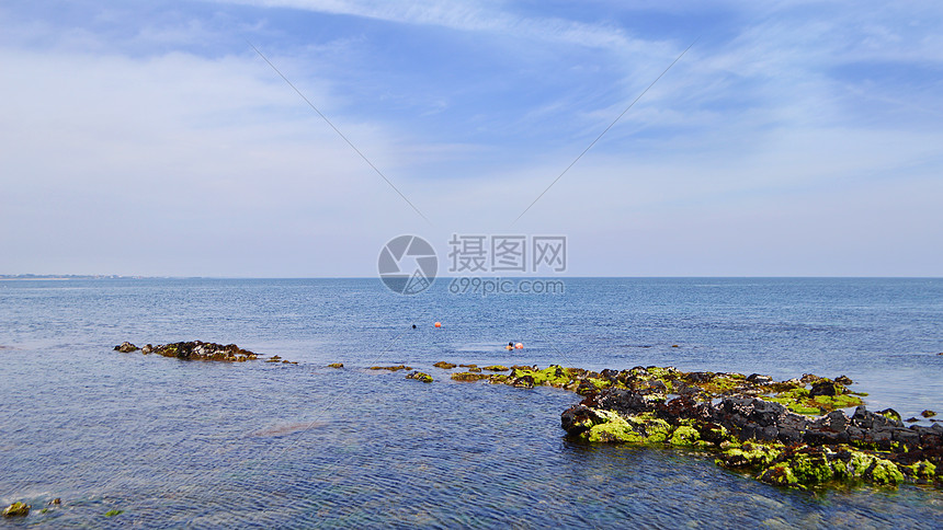 韩国济州岛牛岛海边大海唯美风景照图片