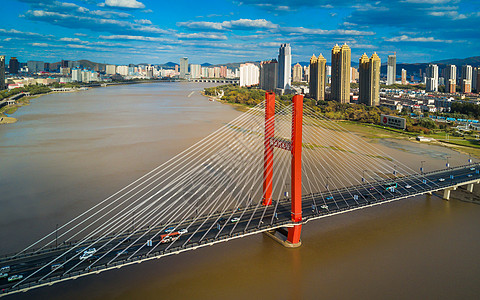 吉林跨江大桥背景