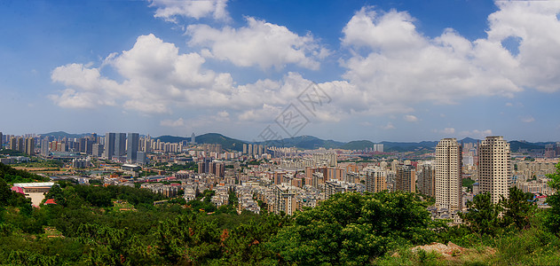 园区鸟瞰鸟瞰大连高新区城市建筑背景