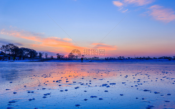 冬天美丽的雪景 图片