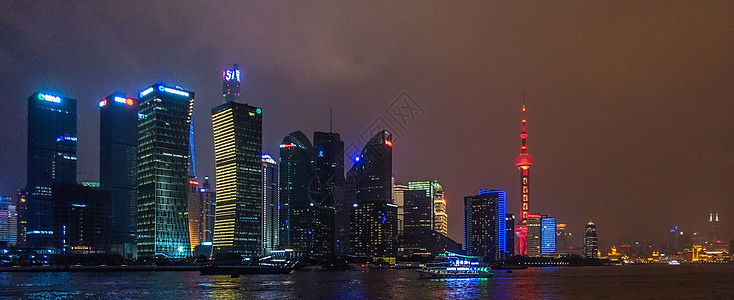 上海陆家嘴夜景图片