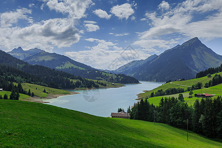 瑞士旅游 欧洲瑞士湖光山色背景图片