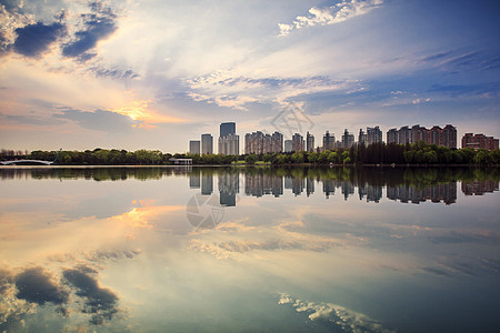 浦东新区上海世纪公园风光背景