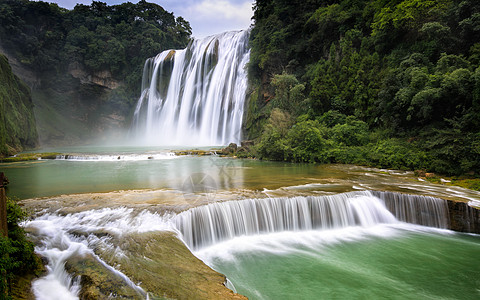 长水黄果树瀑布背景