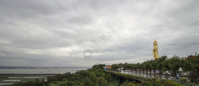 珠江帝景金佛望海图背景