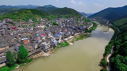 古镇风景深山古镇背景