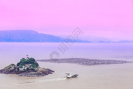 霞浦美景粉红馒头山高清图片