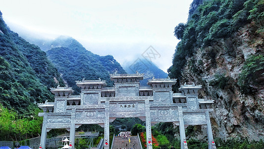 官门山华山风景背景