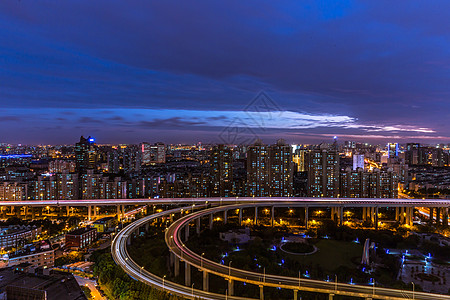 城市黑金上海城市夜景背景