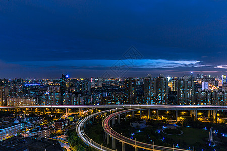 上海城市夜景背景图片
