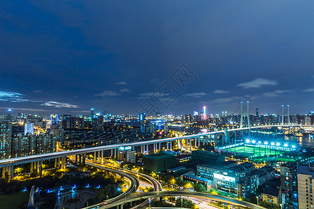 上海城市夜景背景图片