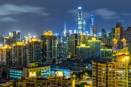 上海浦东新区夜景高清图片