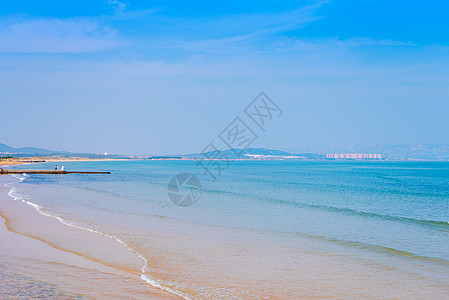 海水浴场青岛的海背景