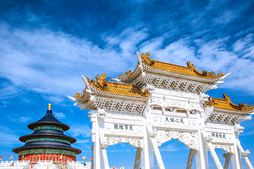 兰州新区长城西部影视城图片素材_免费下载_