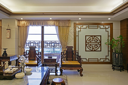 中式装饰品室内家居实景拍摄背景