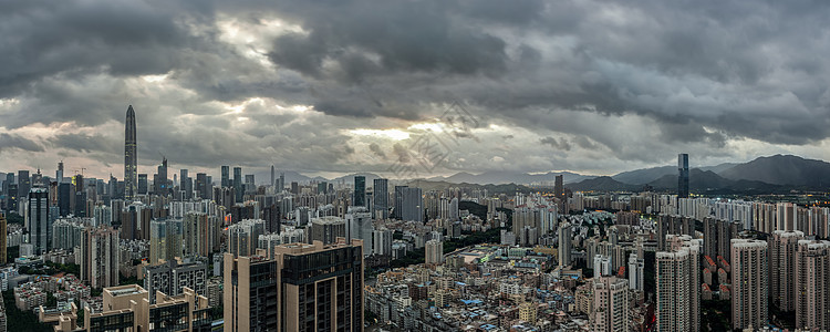 深圳城市全景图背景图片