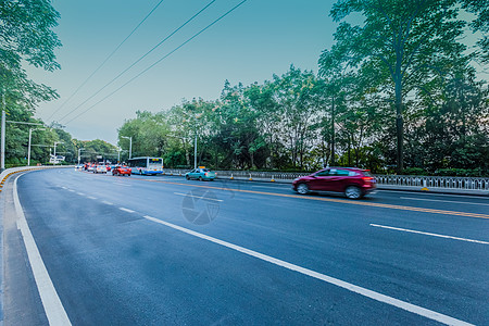 无人汽车城市道路汽车背景背景