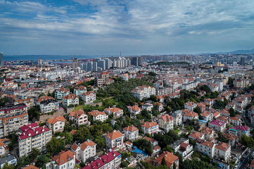 鸟瞰城市图片