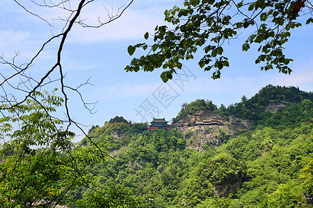 特色建筑武当山风景区建筑背景