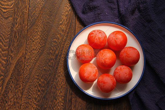 新鲜水果柿子图片