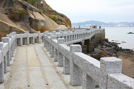 厦门美景厦门鼓浪屿环岛路背景