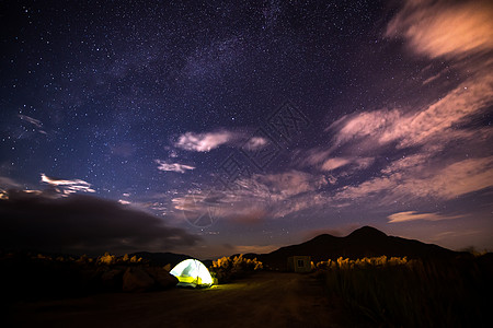 星星空星空下的帐蓬背景