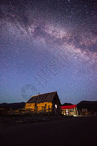 银河系禾木星空背景