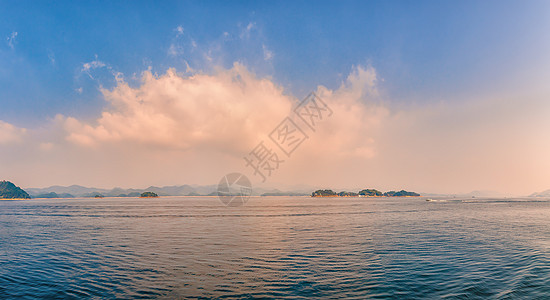 浙江淳安千岛湖背景