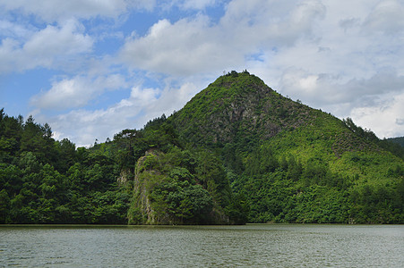 云和湖仙宫风景区背景