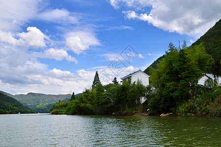 浙江云和仙宫湖云和湖仙宫风景区背景