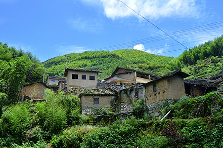 丽水坑根石寨风景照背景图片