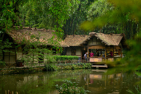 成都市成都杜甫草堂背景