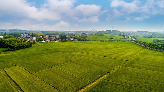 蓝天土地航拍田野背景