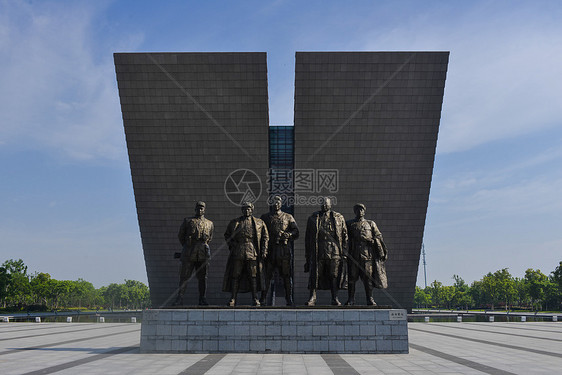 合肥巢湖边的渡江战役纪念馆图片