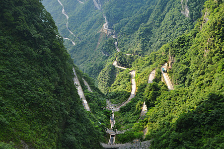 张家界天门山盘山公路图片