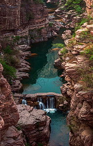 云台山红石峡图片素材