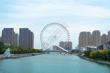 写轮眼天津之眼摩天轮背景