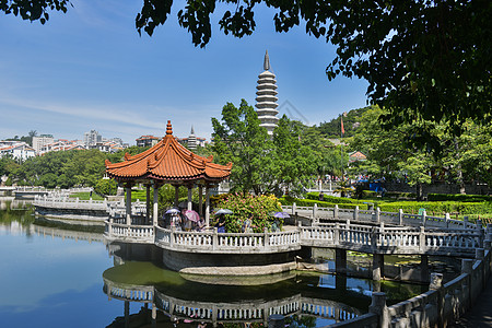 历史古迹厦门南普陀背景