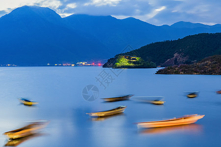 泸沽湖岛屿泸沽湖风景背景