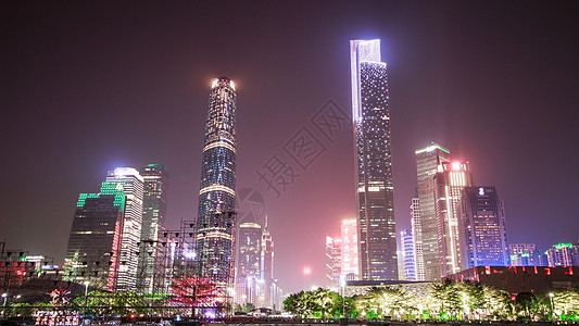 夜晚广场广州花城广场背景