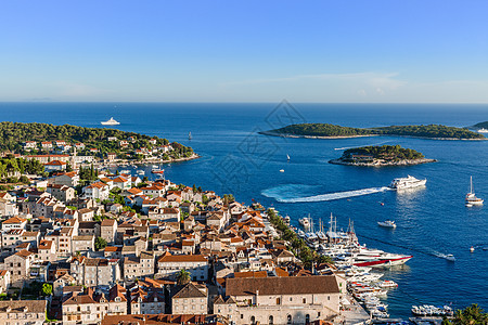 欧洲克罗地亚著名海岛旅游风光背景图片
