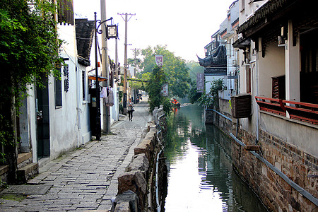 平江路江南水乡背景