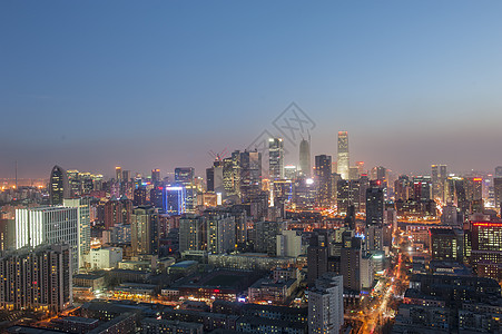 北京夜景国贸cbd夜景背景