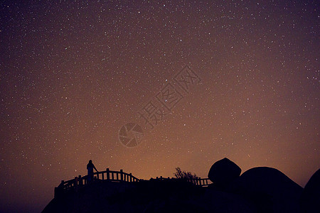 高山星空星空背景