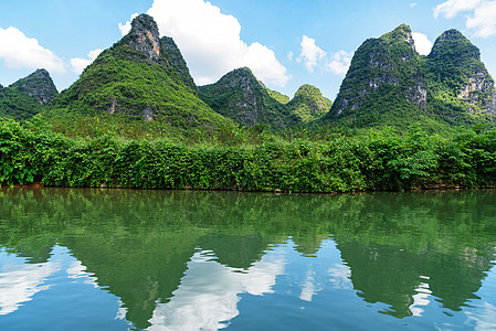 青山绿水蓝天青山绿水自然风光背景